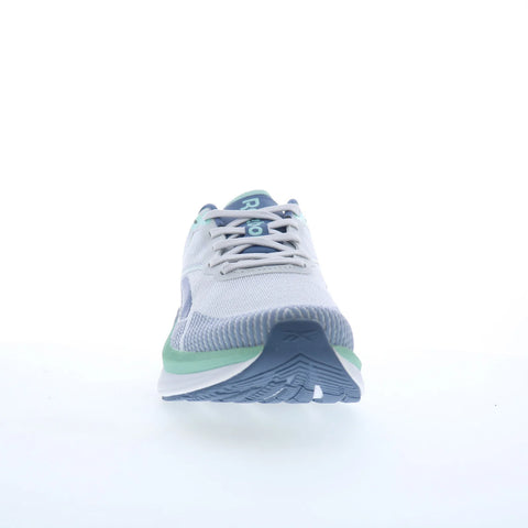 Reebok Viva Speed Womens Gray Mesh Lace Up Athletic Running Shoes