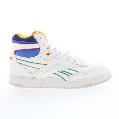Reebok x SI BB 4000 II Mid Mens White Leather Lifestyle Sneakers Shoes