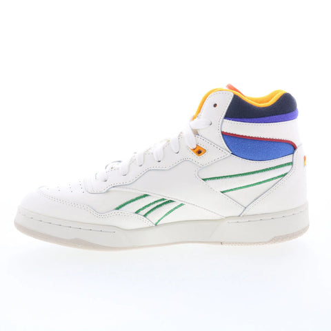 Reebok x SI BB 4000 II Mid Mens White Leather Lifestyle Sneakers Shoes