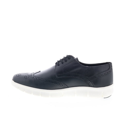 Studio Belvedere Reggio Mens Black Oxfords & Lace Ups Wingtip & Brogue Shoes