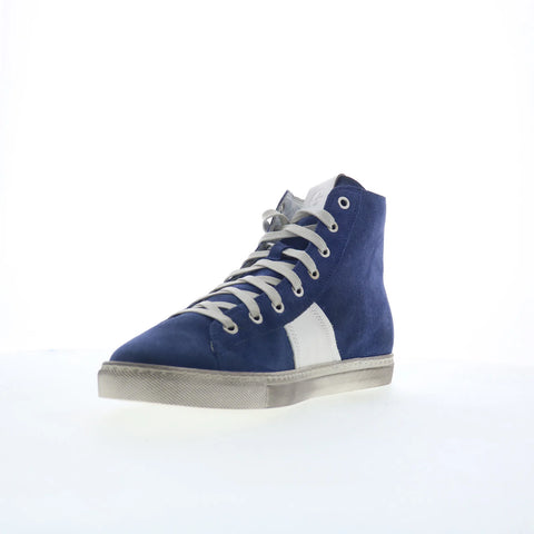 Greats Reign Hightop GREIGNH0-9UU Mens Blue Suede Lifestyle Sneakers Shoes