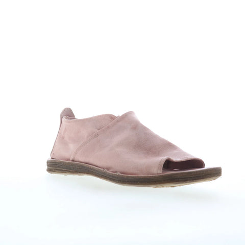 A.S. 98 Reiley Womens Pink Leather Slip On Mule Flats Shoes