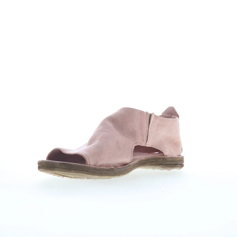 A.S. 98 Reiley Womens Pink Leather Slip On Mule Flats Shoes