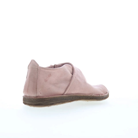 A.S. 98 Reiley Womens Pink Leather Slip On Mule Flats Shoes