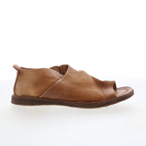 A.S. 98 Reiley Womens Brown Leather Slip On Mule Flats Shoes