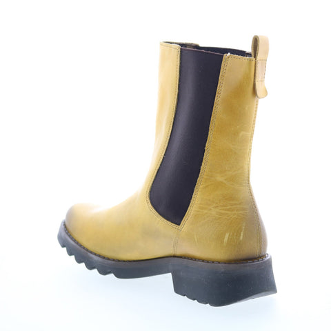 Fly London Rein REIN795FLY-004 Womens Yellow Leather Casual Dress Boots