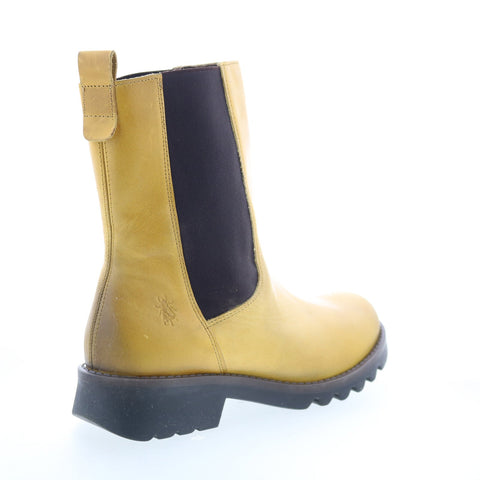 Fly London Rein REIN795FLY-004 Womens Yellow Leather Casual Dress Boots
