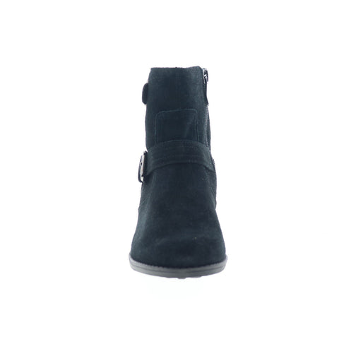 Easy Spirit Rella SERELLA Womens Black Wide Leather Casual Dress Boots
