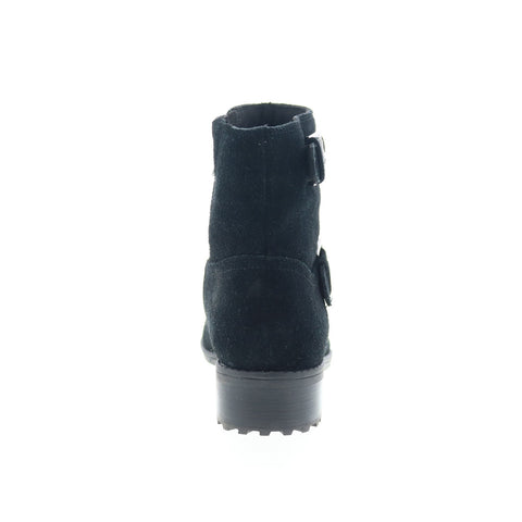 Easy Spirit Rella SERELLA Womens Black Wide Leather Casual Dress Boots