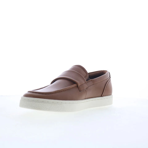 Rockport Reller Mens Brown Leather Slip On Loafers & Slip Ons Penny Shoes