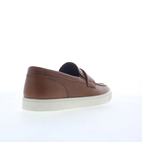 Rockport Reller Mens Brown Leather Slip On Loafers & Slip Ons Penny Shoes