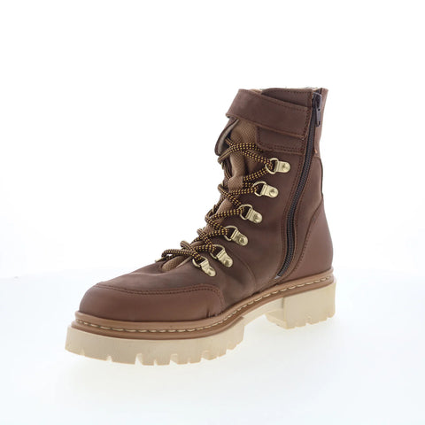 Pajar Remie PDPAB00596.01 Womens Brown Nubuck Lace Up Casual Dress Boots