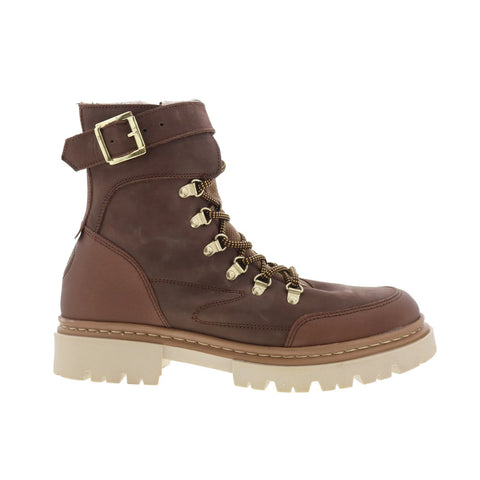 Pajar Remie PDPAB00596.01 Womens Brown Nubuck Lace Up Casual Dress Boots