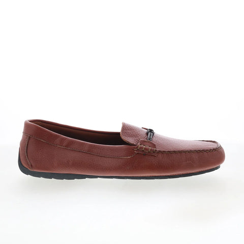 T.B. Phelps Remy Mens Brown Leather Slip On Loafers & Slip Ons Penny Shoes