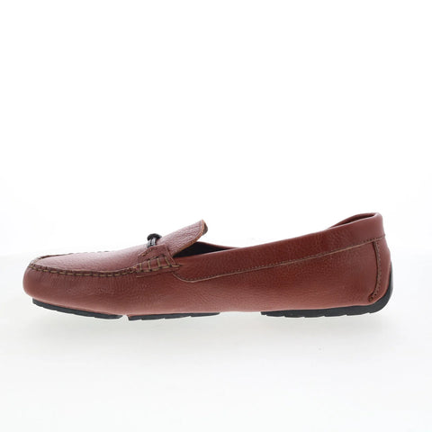 T.B. Phelps Remy Mens Brown Leather Slip On Loafers & Slip Ons Penny Shoes