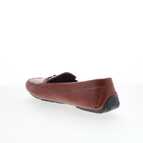 T.B. Phelps Remy Mens Brown Leather Slip On Loafers & Slip Ons Penny Shoes