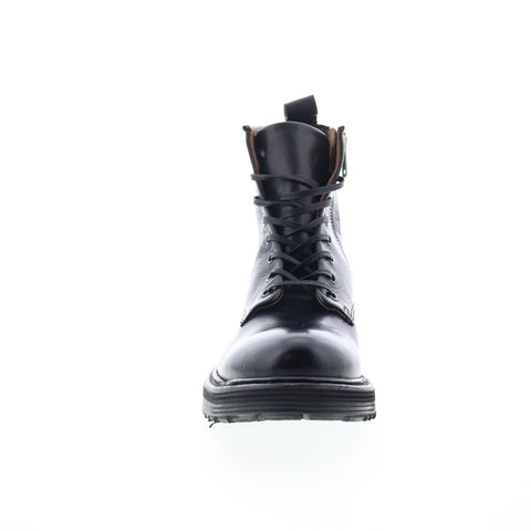 A.S. 98 Renald Mens Black Leather Zipper Casual Dress Boots