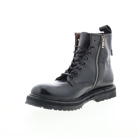 A.S. 98 Renald Mens Black Leather Zipper Casual Dress Boots