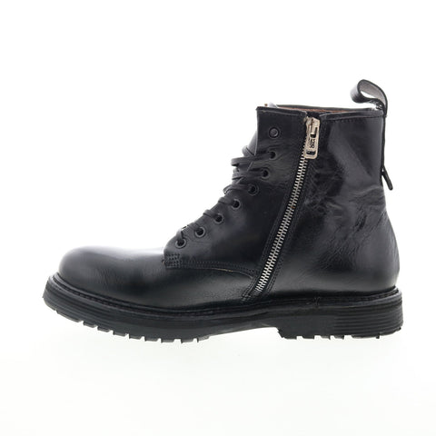 A.S. 98 Renald Mens Black Leather Zipper Casual Dress Boots