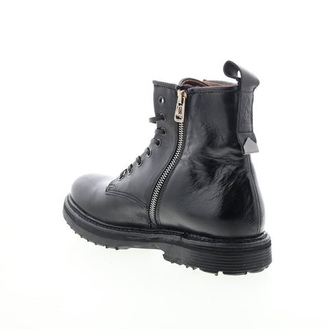 A.S. 98 Renald Mens Black Leather Zipper Casual Dress Boots
