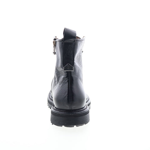 A.S. 98 Renald Mens Black Leather Zipper Casual Dress Boots