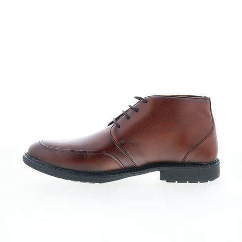 Studio Belvedere Renato Mens Brown Leather Lace Up Chukkas Boots