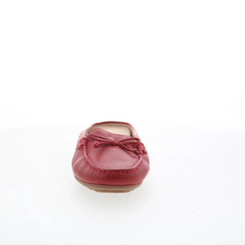 Hush Puppies Renita Mule HW06378-600 Womens Red Leather Loafer Flats Shoes