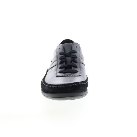 Mephisto Renzo Mens Black Leather Lace Up Lifestyle Sneakers Shoes