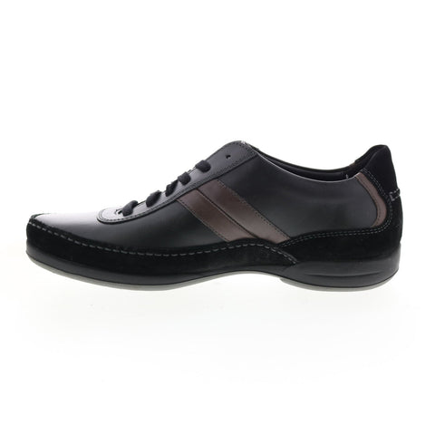 Mephisto Renzo Mens Black Leather Lace Up Lifestyle Sneakers Shoes