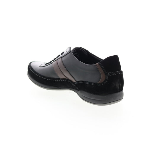 Mephisto Renzo Mens Black Leather Lace Up Lifestyle Sneakers Shoes
