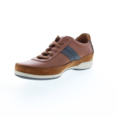 Mephisto Renzo Mens Brown Leather Lace Up Lifestyle Sneakers Shoes