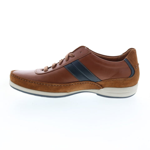 Mephisto Renzo Mens Brown Leather Lace Up Lifestyle Sneakers Shoes
