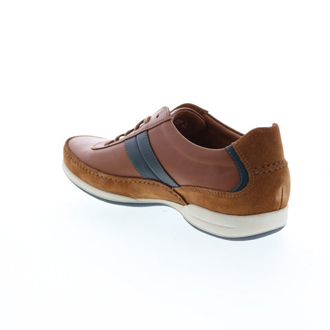 Mephisto Renzo Mens Brown Leather Lace Up Lifestyle Sneakers Shoes