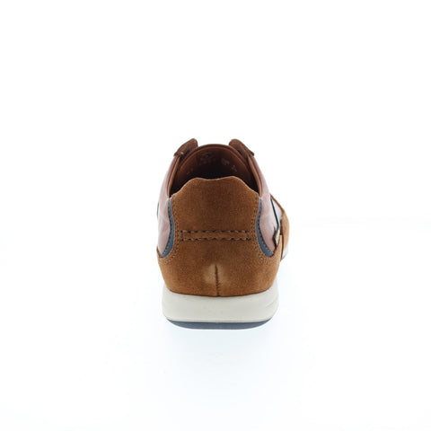 Mephisto Renzo Mens Brown Leather Lace Up Lifestyle Sneakers Shoes