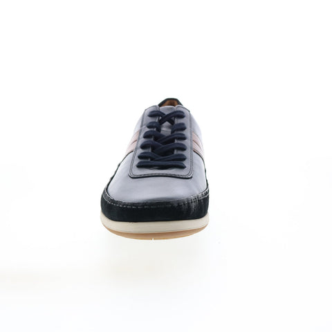 Mephisto Renzo Mens Blue Leather Lace Up Lifestyle Sneakers Shoes