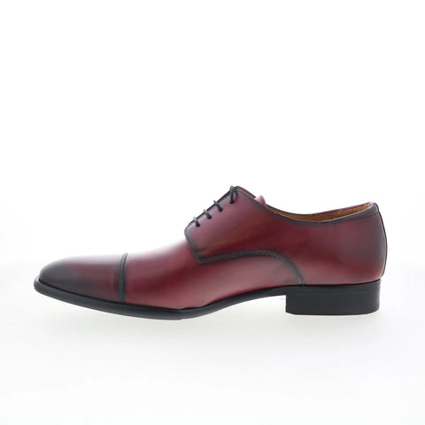 Mezlan Republic 19351 Mens Red Leather Oxfords & Lace Ups Cap Toe Shoes