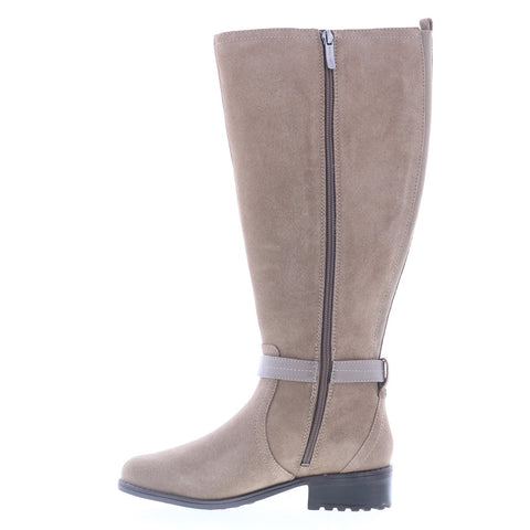 Easy Spirit Reverie-Wc SEREVERIE-WC Womens Brown Wide Suede Casual Dress Boots