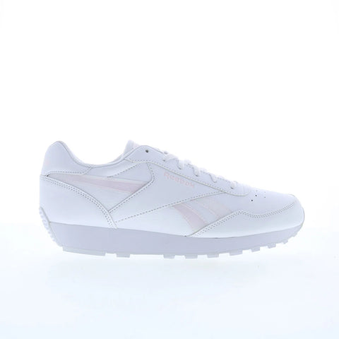 Reebok Rewind Run Mens White Synthetic Lace Up Lifestyle Sneakers Shoes