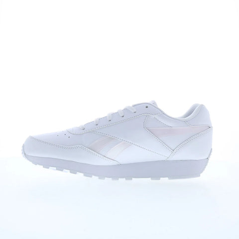 Reebok Rewind Run Mens White Synthetic Lace Up Lifestyle Sneakers Shoes