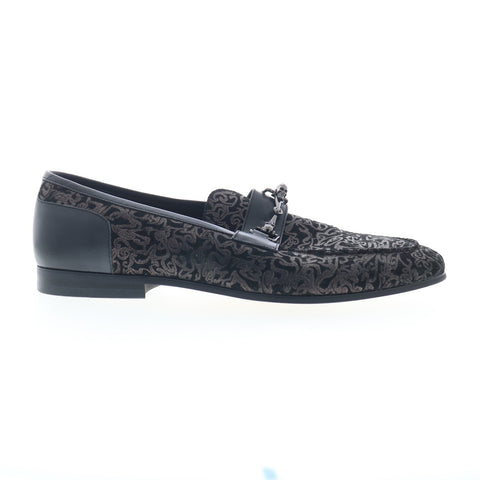 Robert Graham Buck RG5273S Mens Black Leather Loafers & Slip Ons Casual Shoes