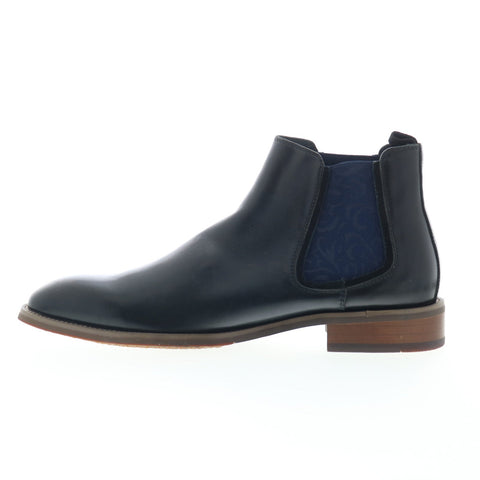 Robert Graham Laurence RG5289B Mens Black Leather Slip On Chelsea Boots