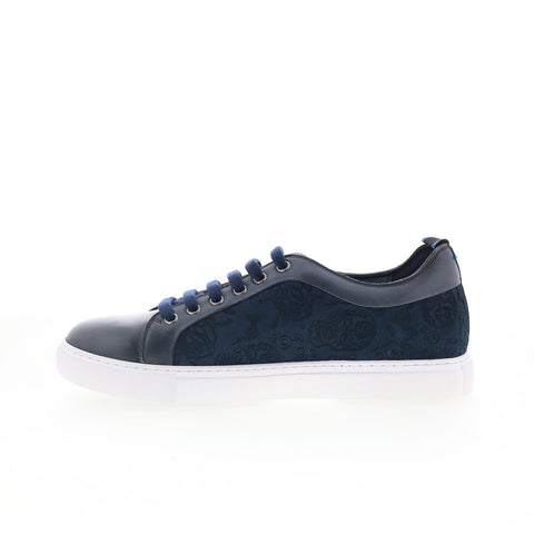 Robert Graham Renault RG5307S Mens Blue Leather Lifestyle Sneakers Shoes