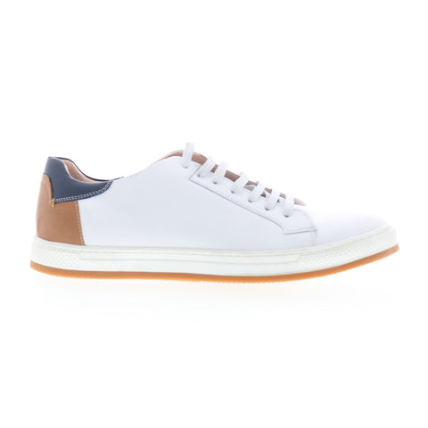 Robert Graham Ascari RG5327L Mens White Leather Lifestyle Sneakers Shoes