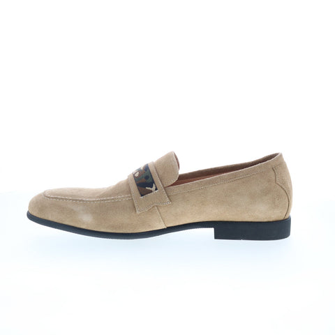 Robert Graham Gearbox RG5344S Mens Brown Suede Loafers & Slip Ons Penny Shoes