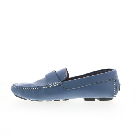 Robert Graham Velocity RG5357S Mens Blue Loafers & Slip Ons Moccasin Shoes