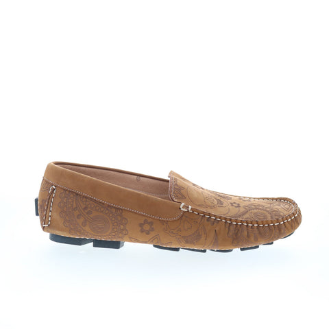 Robert Graham Champion RG5366S Mens Brown Loafers & Slip Ons Moccasin Shoes