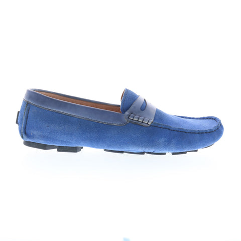 Robert Graham Champion RG5366S Mens Blue Loafers & Slip Ons Moccasin Shoes