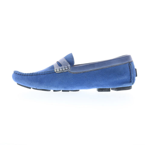 Robert Graham Champion RG5366S Mens Blue Loafers & Slip Ons Moccasin Shoes
