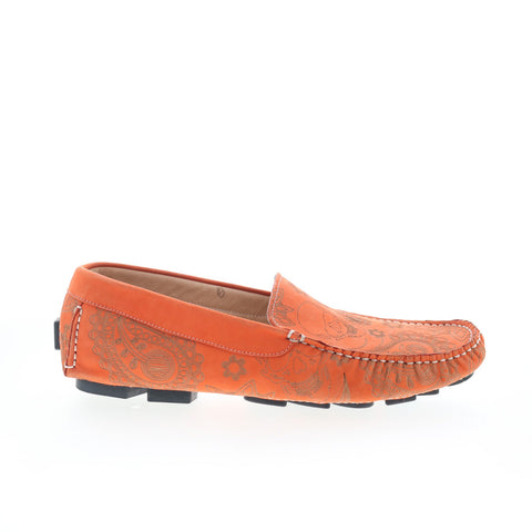 Robert Graham Champion RG5366S Mens Orange Loafers & Slip Ons Moccasin Shoes
