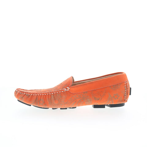 Robert Graham Champion RG5366S Mens Orange Loafers & Slip Ons Moccasin Shoes